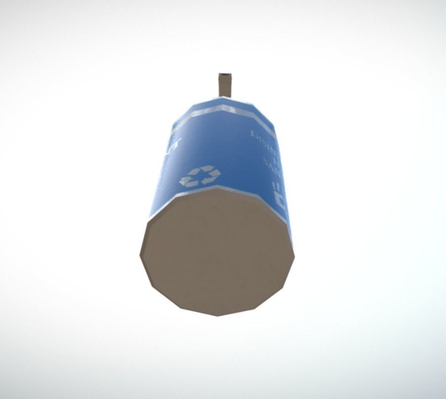 Game Ready Hand Sanitizer Anti Bacteria Pump Bottle Low-poly 3D model_7