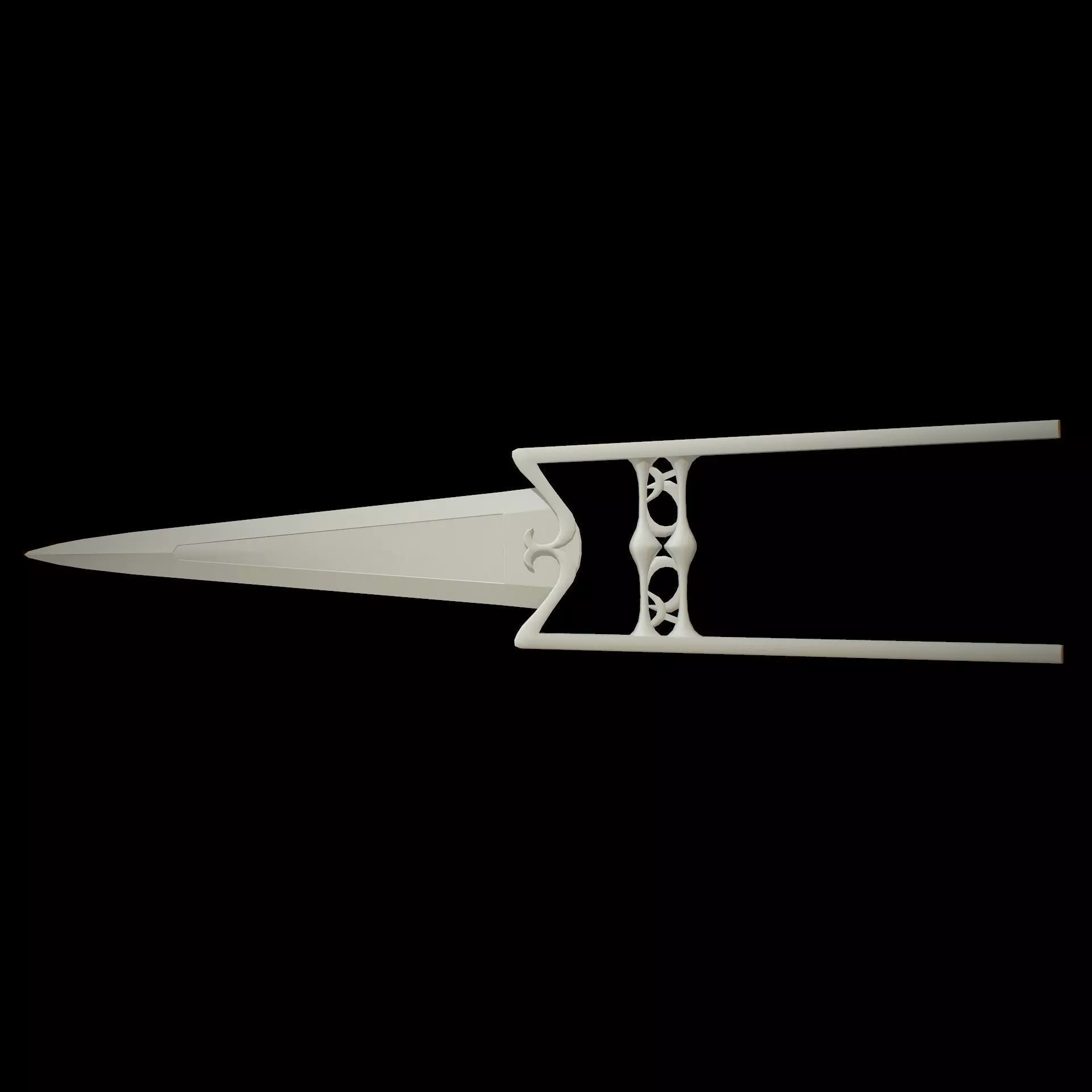 HIE Clean Katar N1 Low-poly 3D model_0