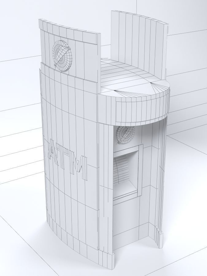 Exterior ATM kiosk 01 3D model_5