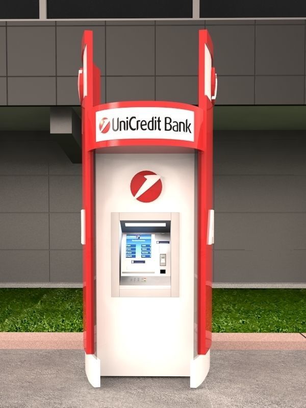 Exterior ATM kiosk 01 3D model_1