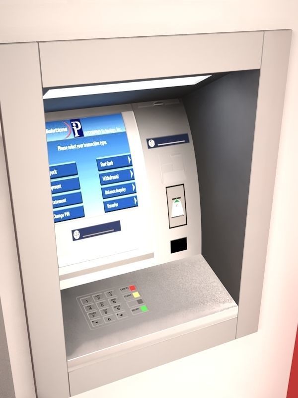 Exterior ATM kiosk 01 3D model_4