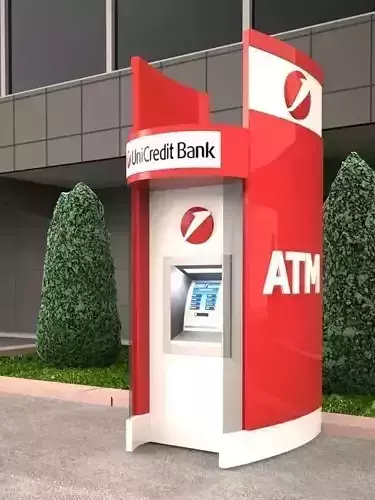 Exterior ATM kiosk 01  3D model