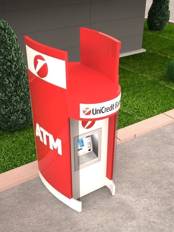 Exterior ATM kiosk 01 3D model_2