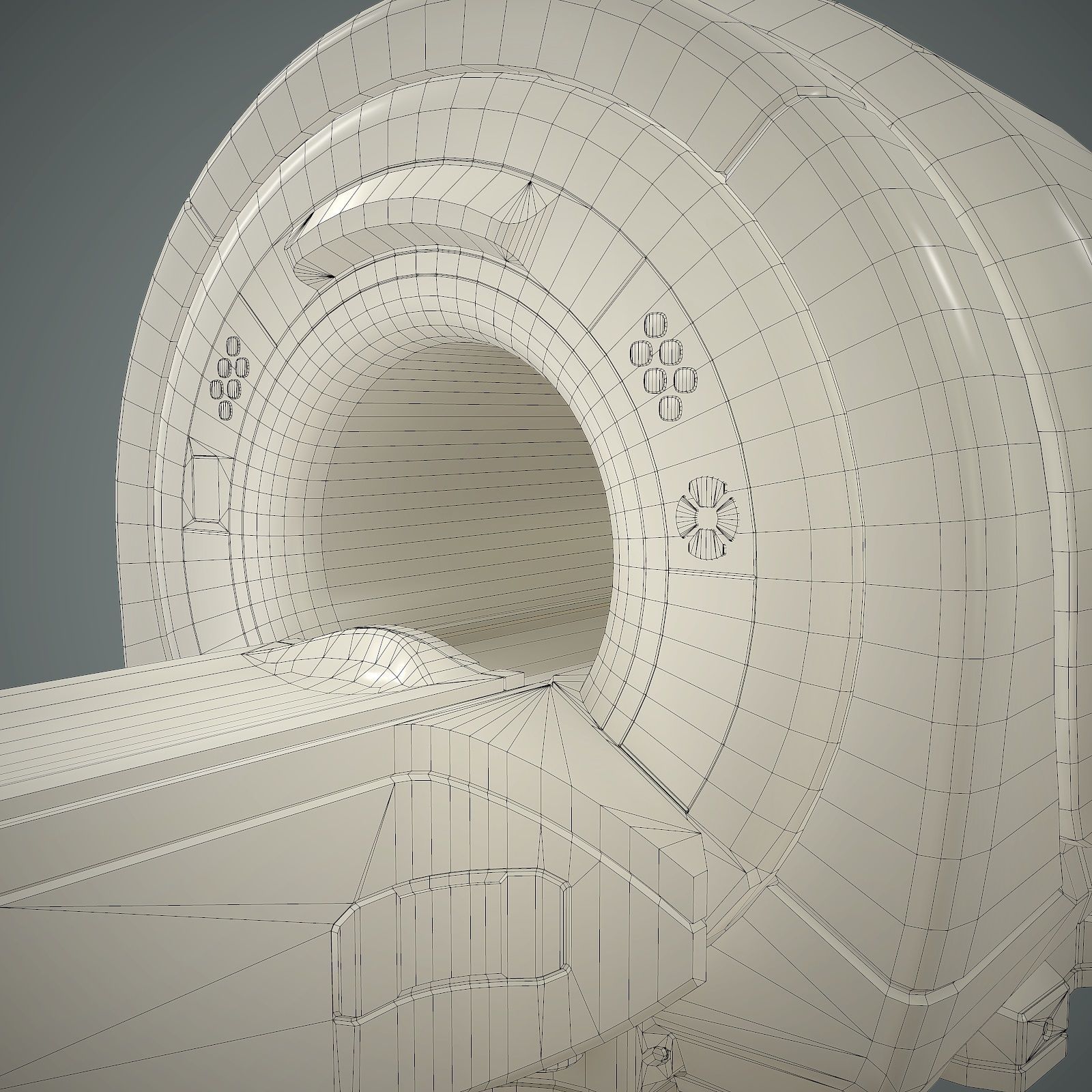 Tomograph Low-poly 3D model_17