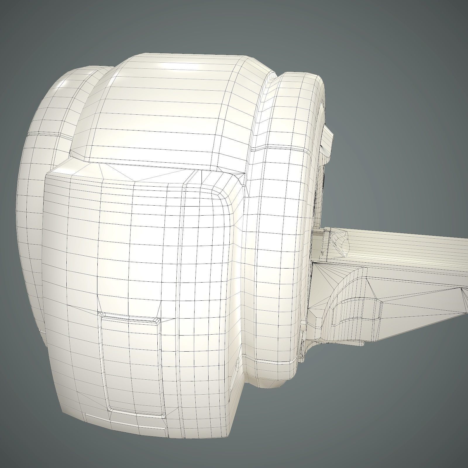 Tomograph Low-poly 3D model_15