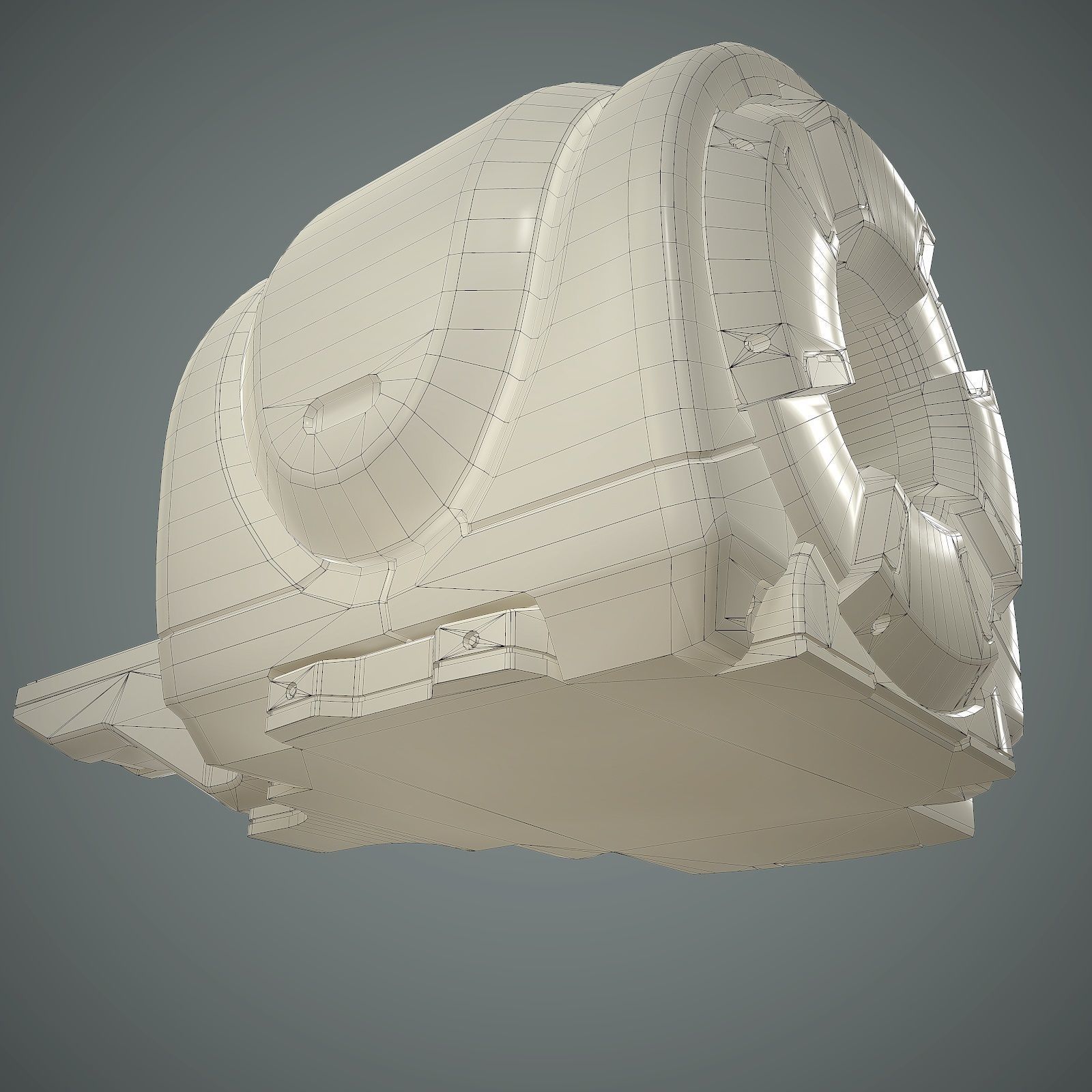 Tomograph Low-poly 3D model_12