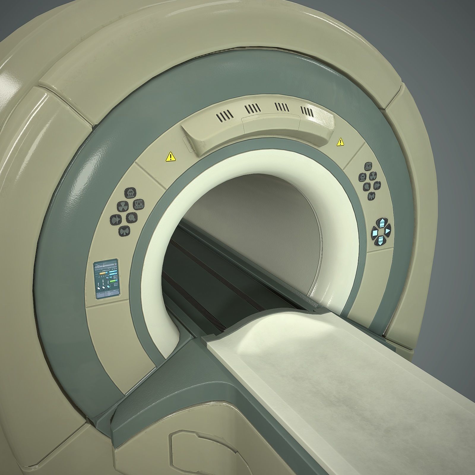 Tomograph Low-poly 3D model_5