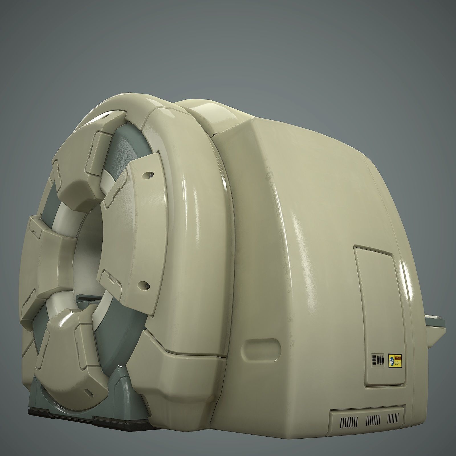 Tomograph Low-poly 3D model_6