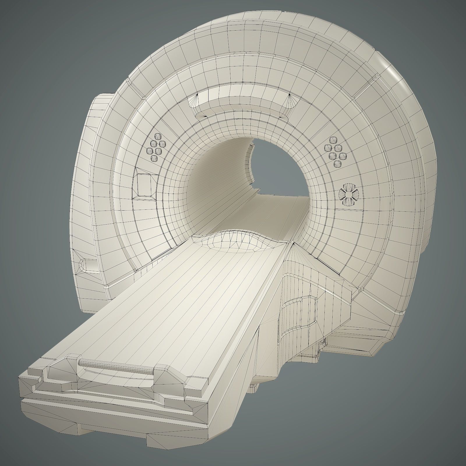 Tomograph Low-poly 3D model_16
