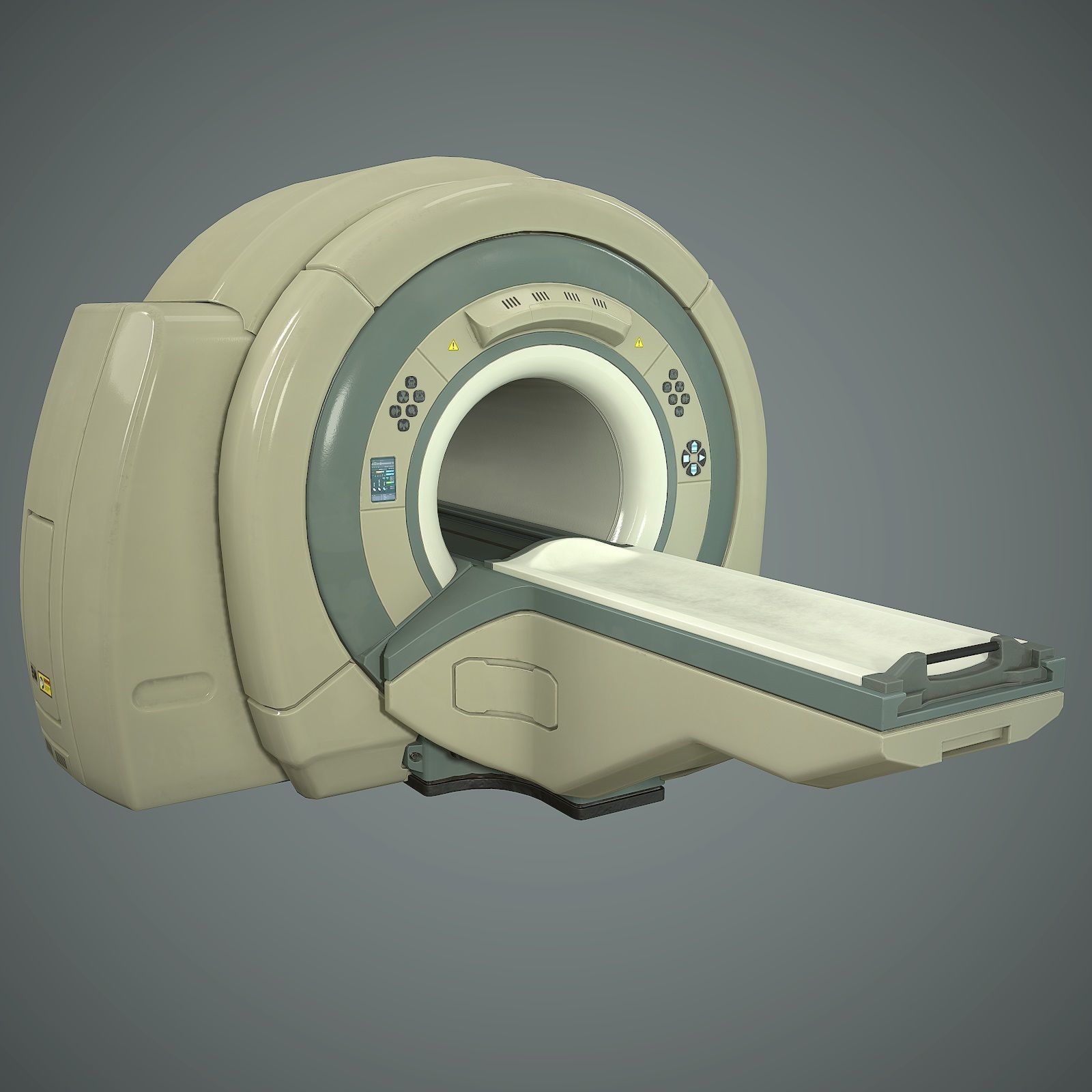 Tomograph Low-poly 3D model_2