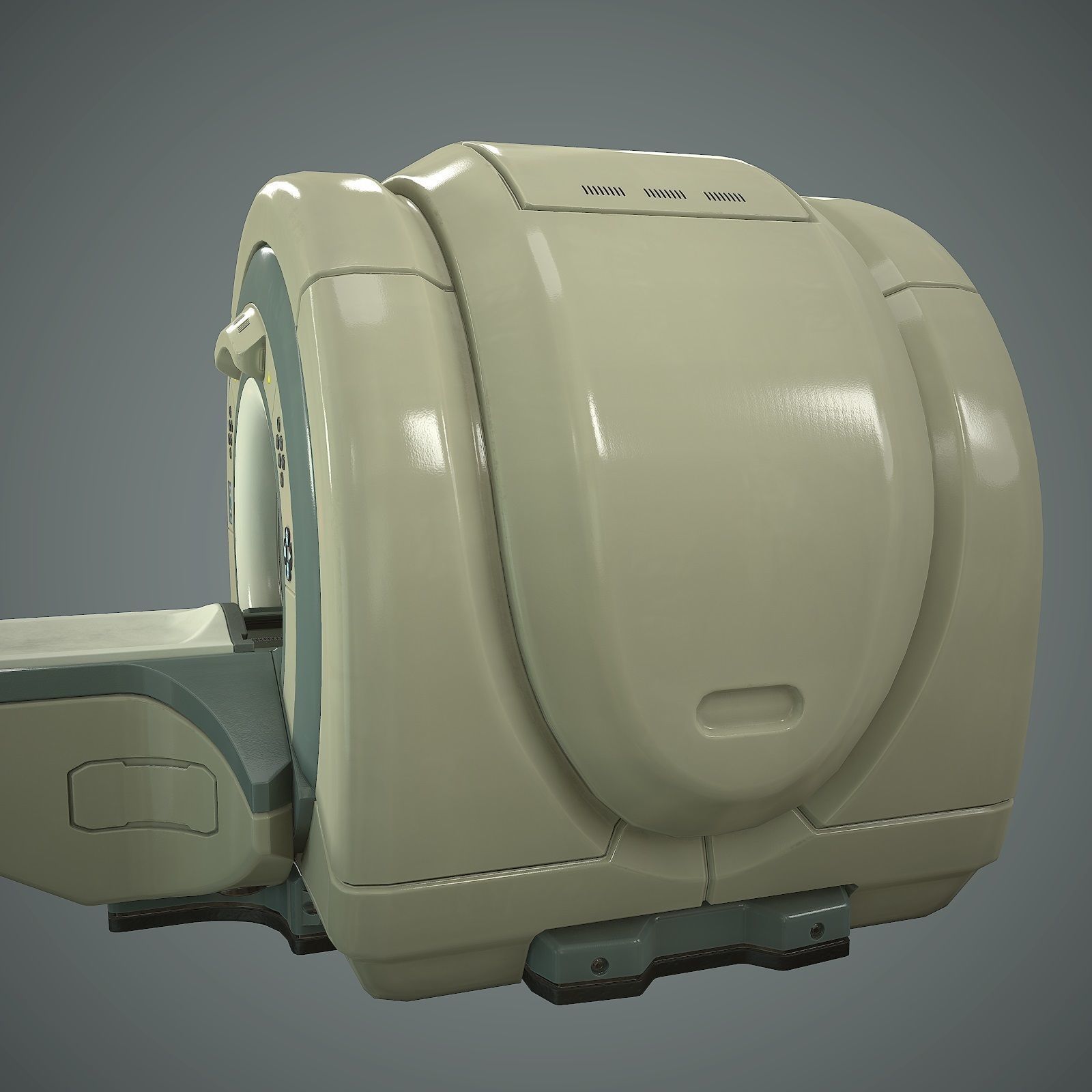 Tomograph Low-poly 3D model_8