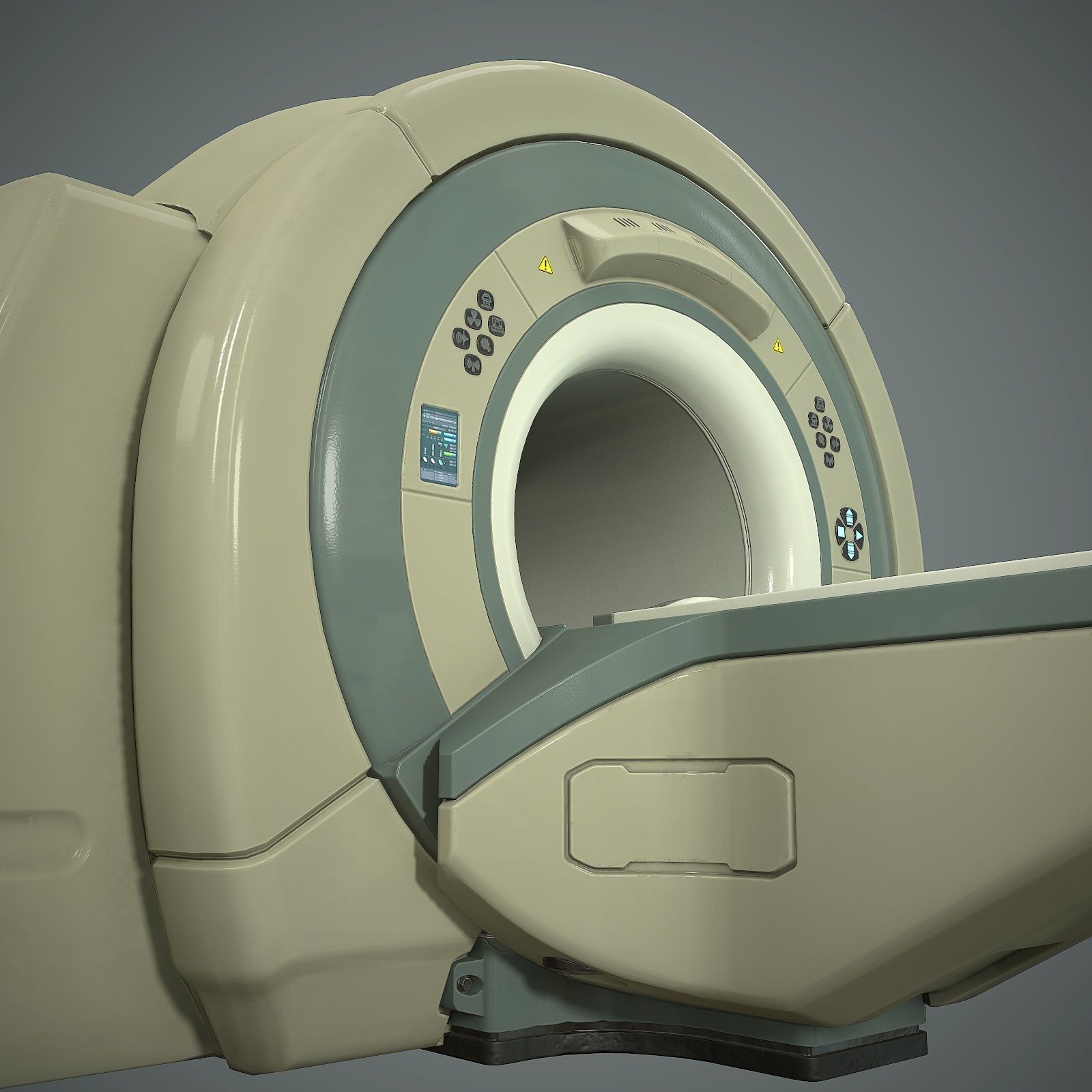Tomograph Low-poly 3D model_9