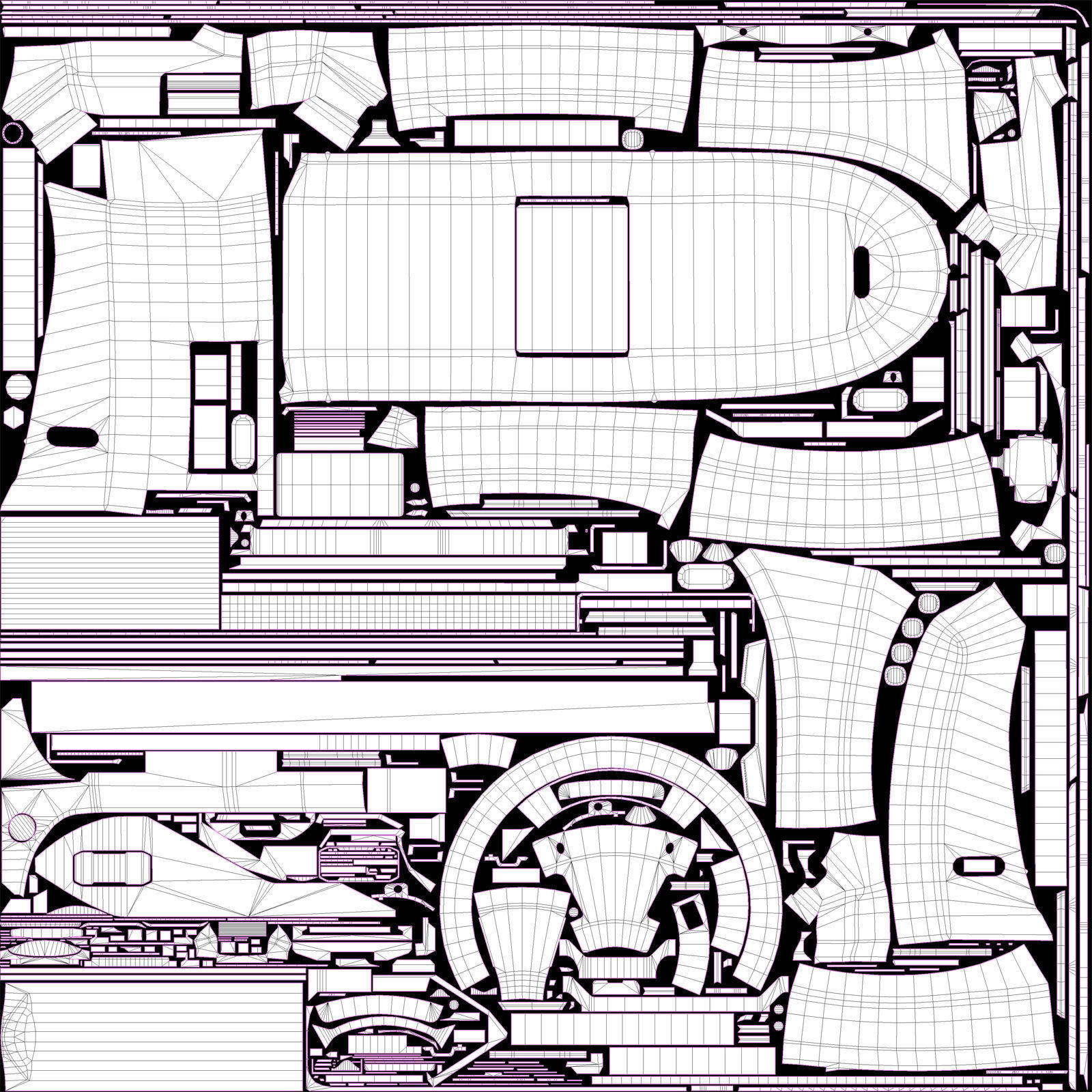 Tomograph Low-poly 3D model_20