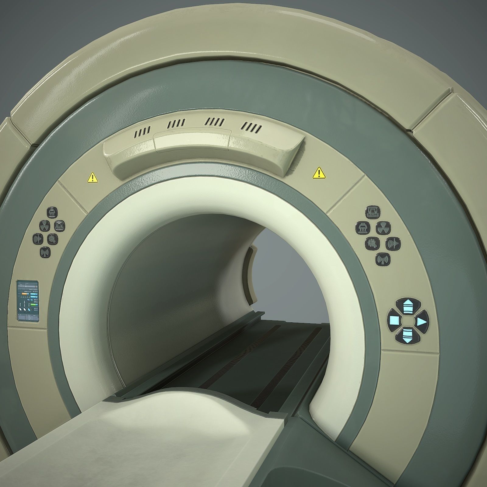 Tomograph Low-poly 3D model_11