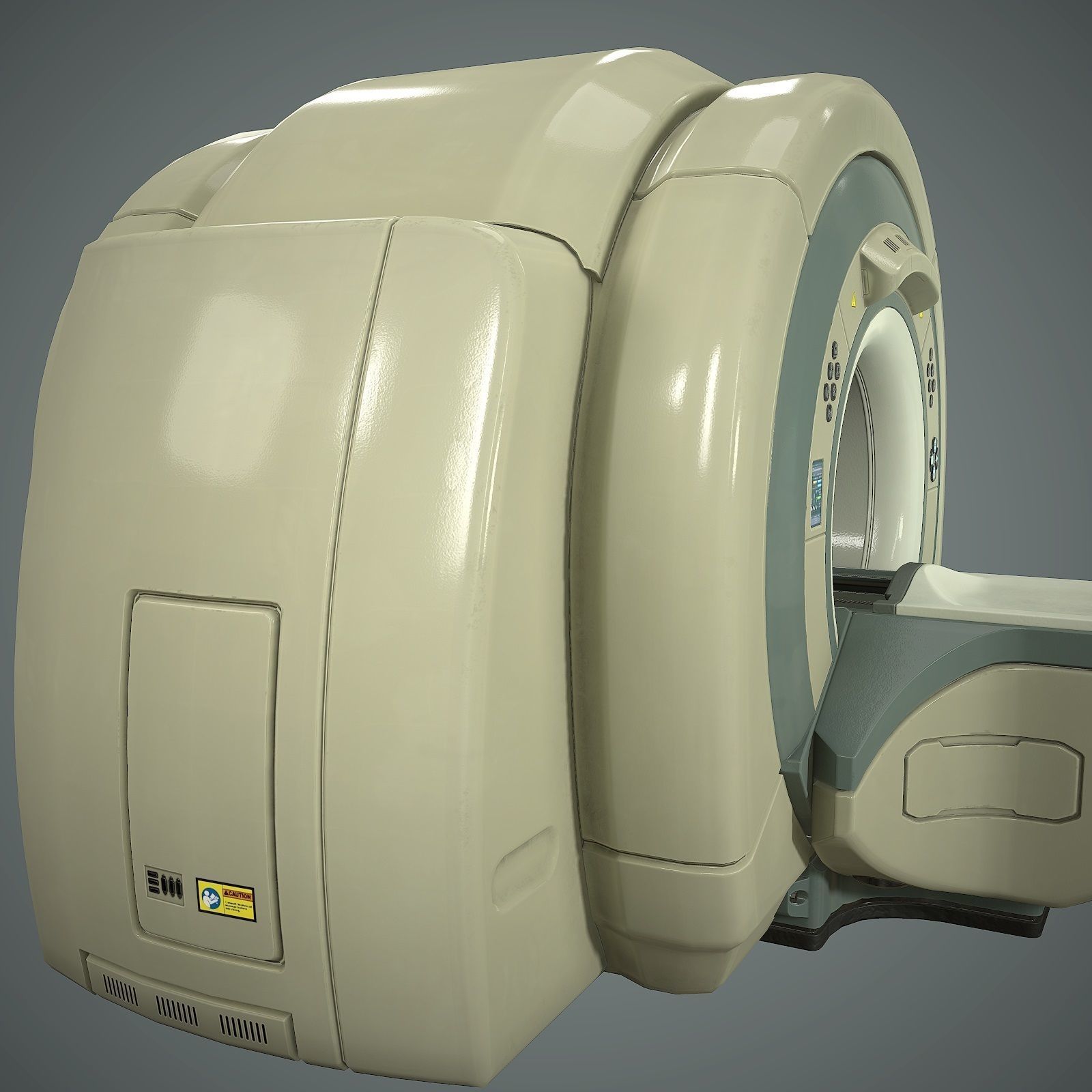 Tomograph Low-poly 3D model_1