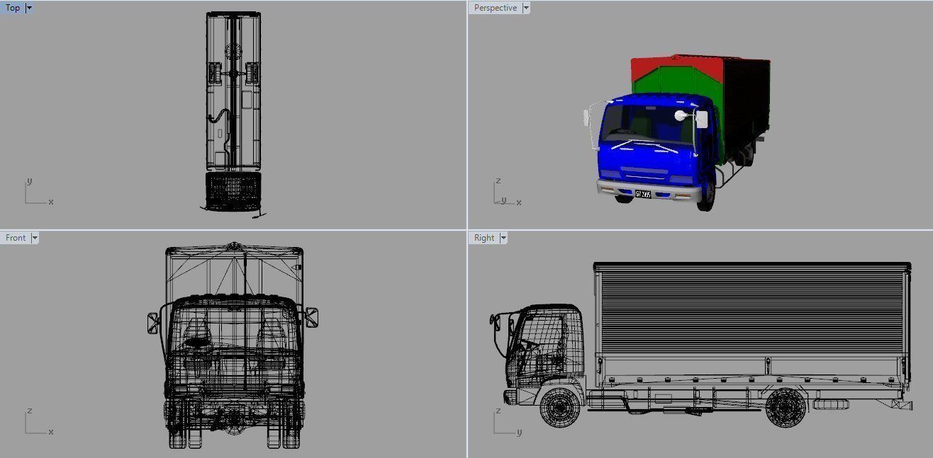 Isuzu Truck Free 3D model_6