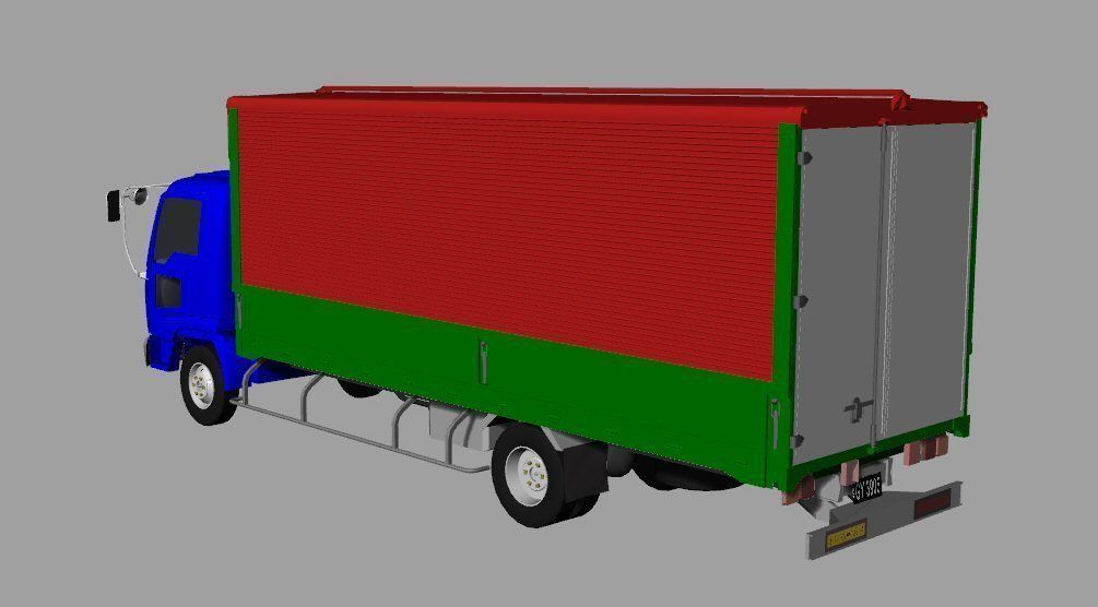 Isuzu Truck Free 3D model_8