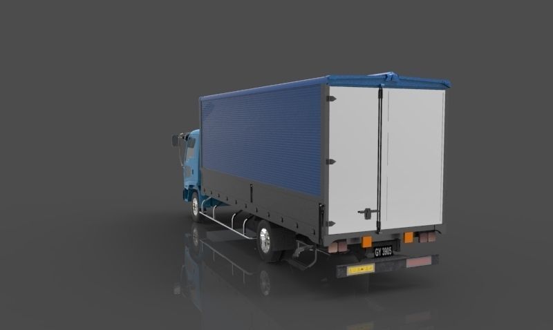 Isuzu Truck Free 3D model_1