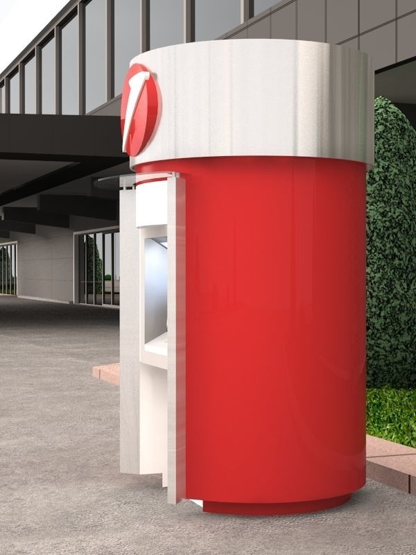 Exterior ATM kiosk 03 3D model_2