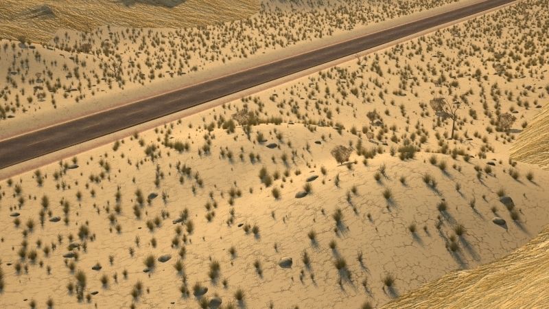 Desert road 3D model_6