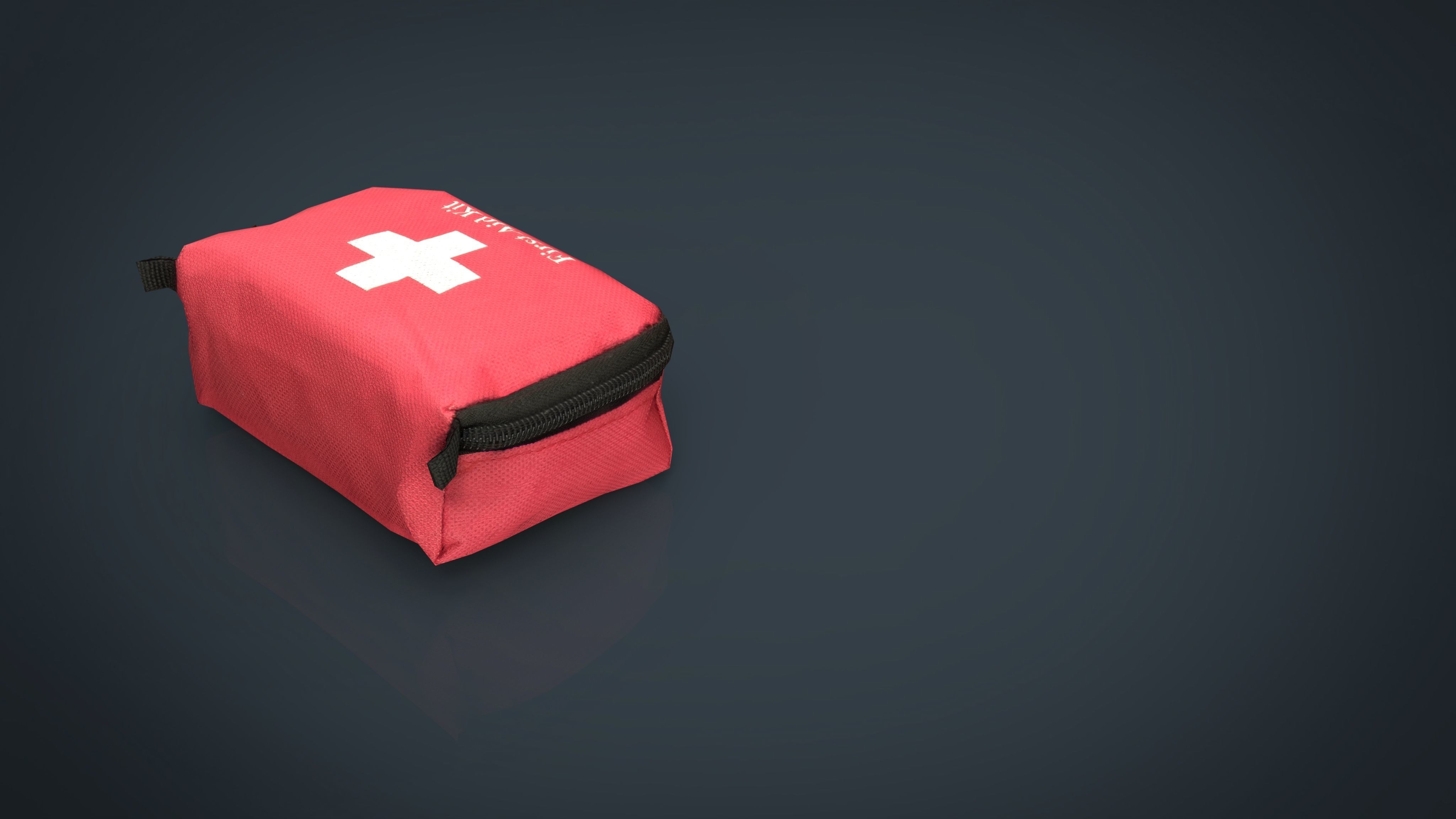 FIRST AID KIT Low-poly 3D model_7
