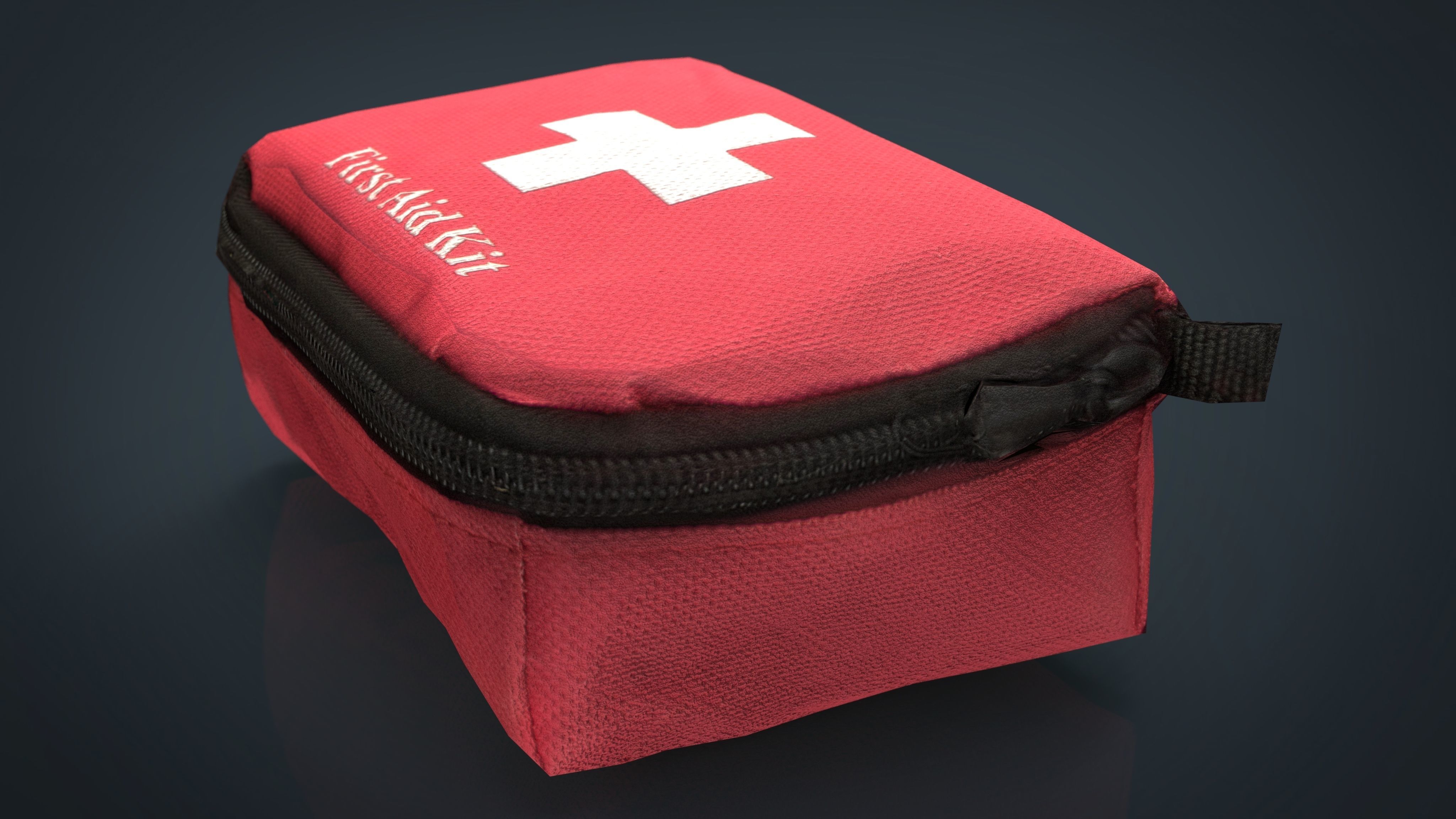 FIRST AID KIT Low-poly 3D model_8