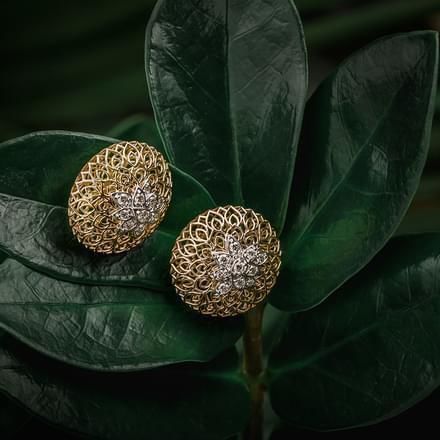 Round Trellis Earring 3D print model_9