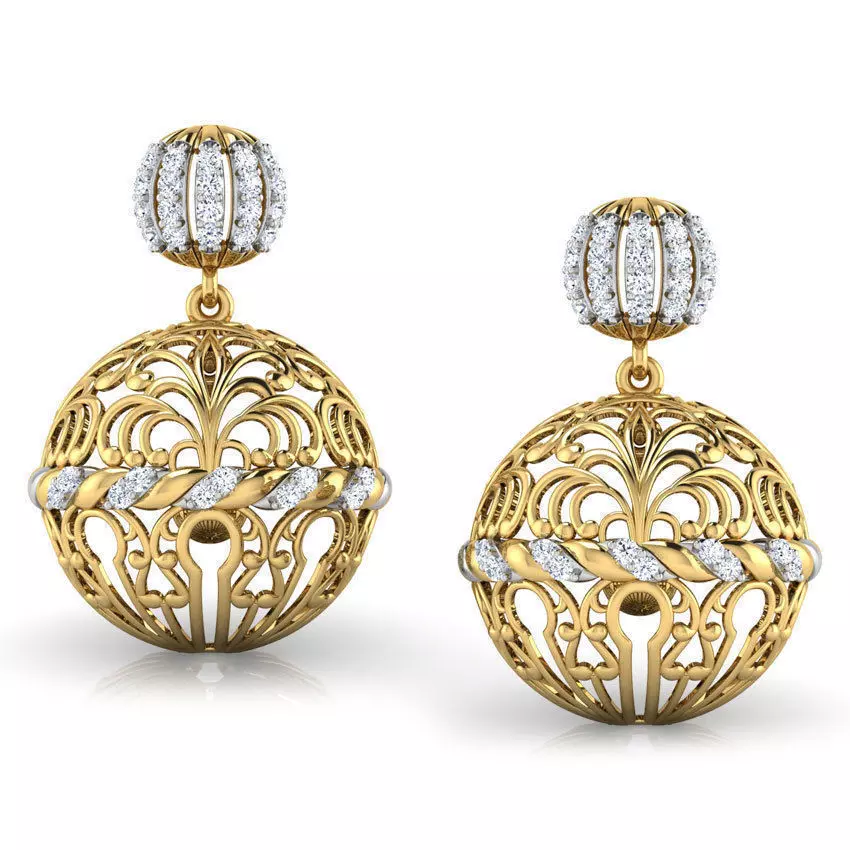 Trellis 3 Earring 3D print model_0