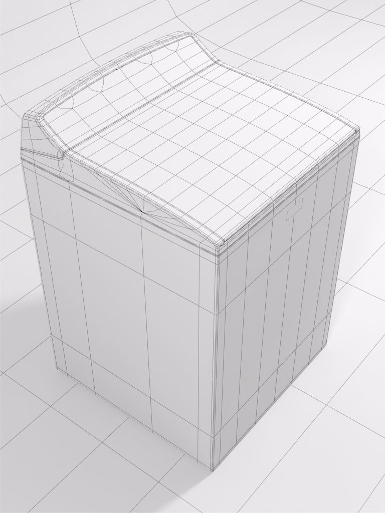 Whirlpool Smart Cabrio washer 3D model_5