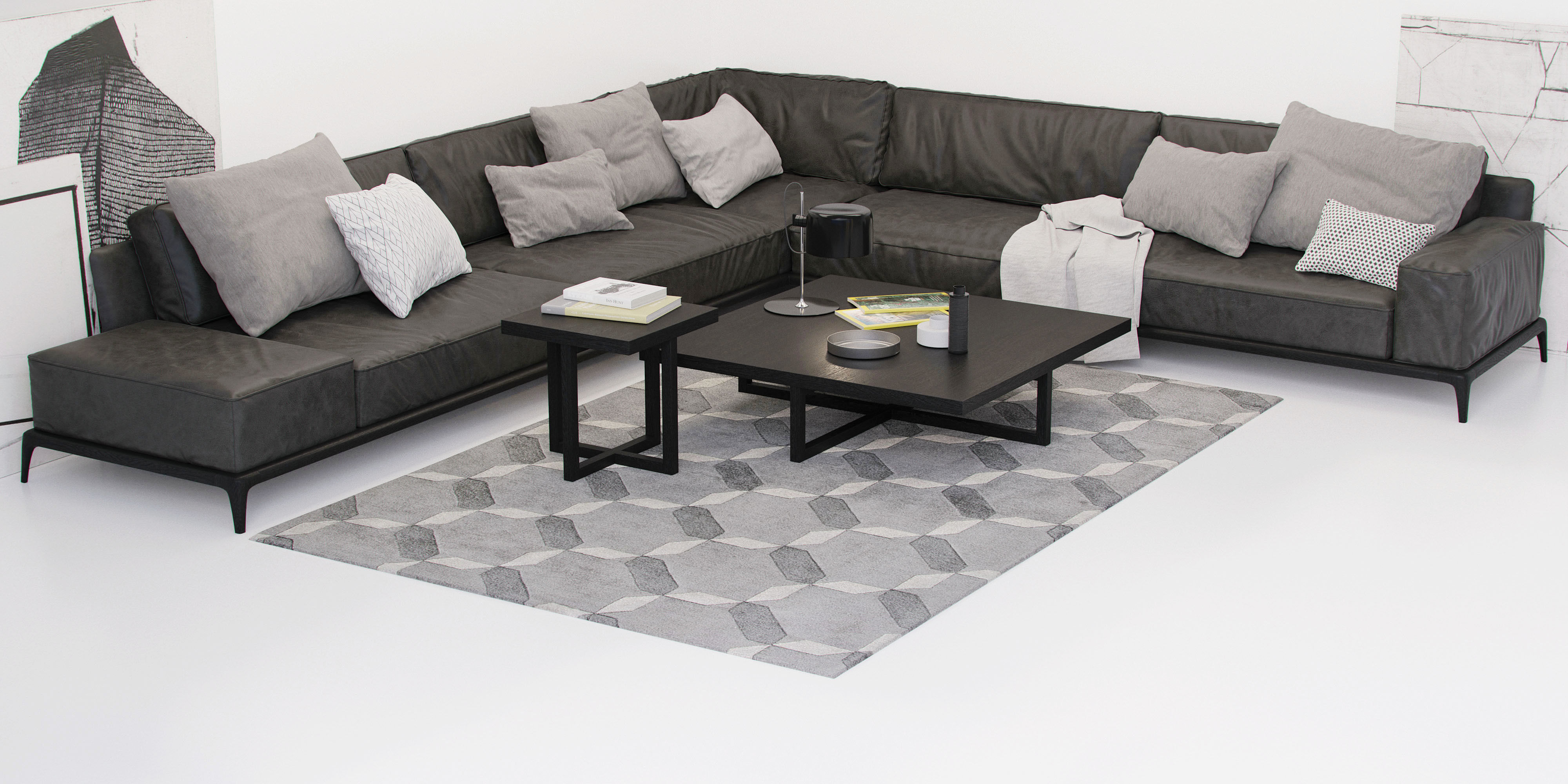 Poliform park sofa 3D model_5