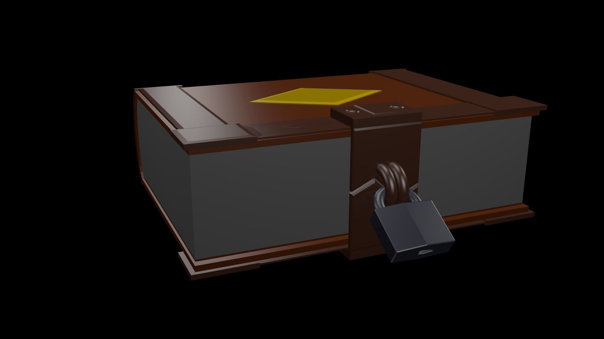 Low poly book 1 Low-poly 3D model_6