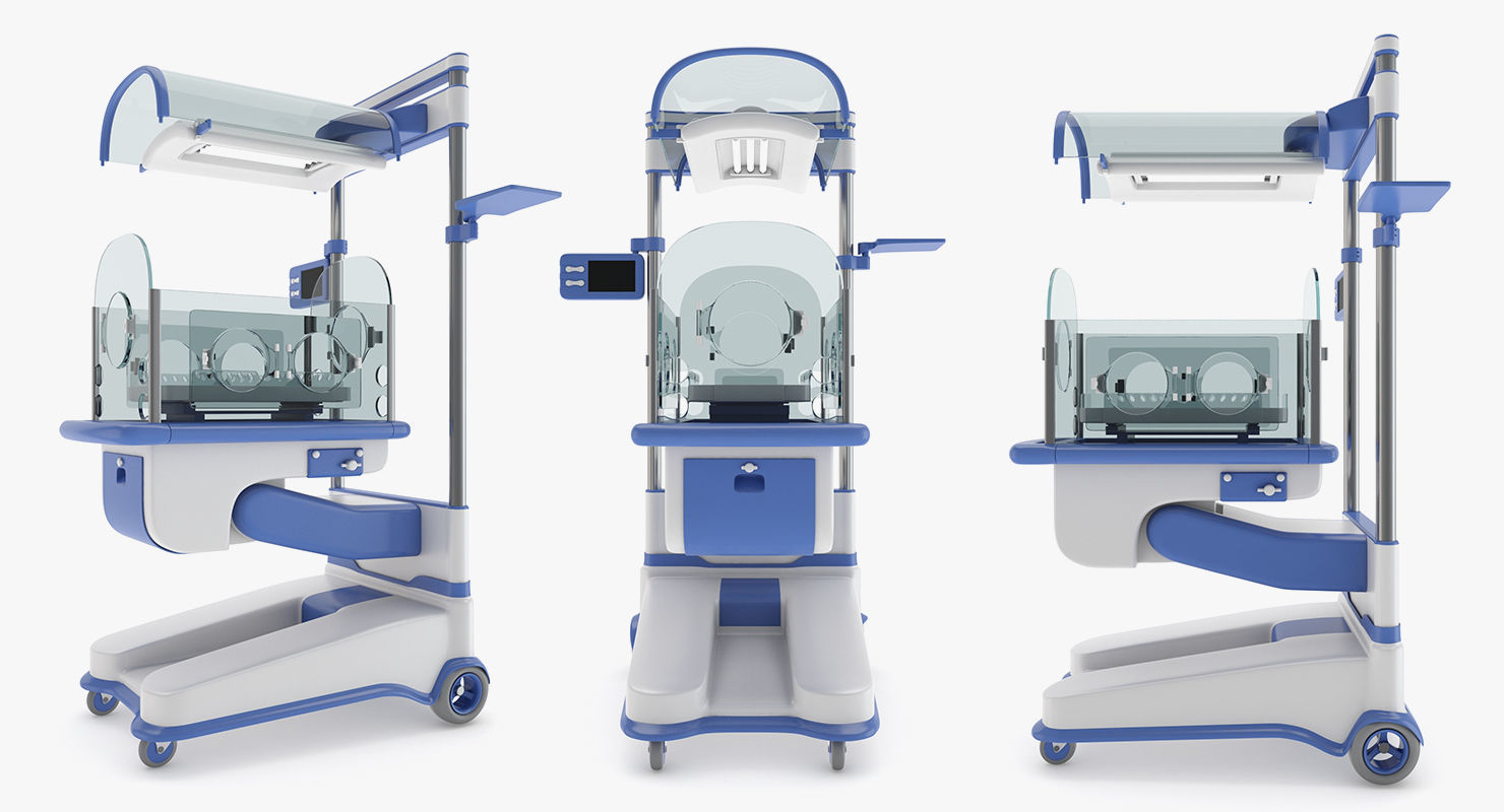 Medical - Infant Incubator 3D model_1