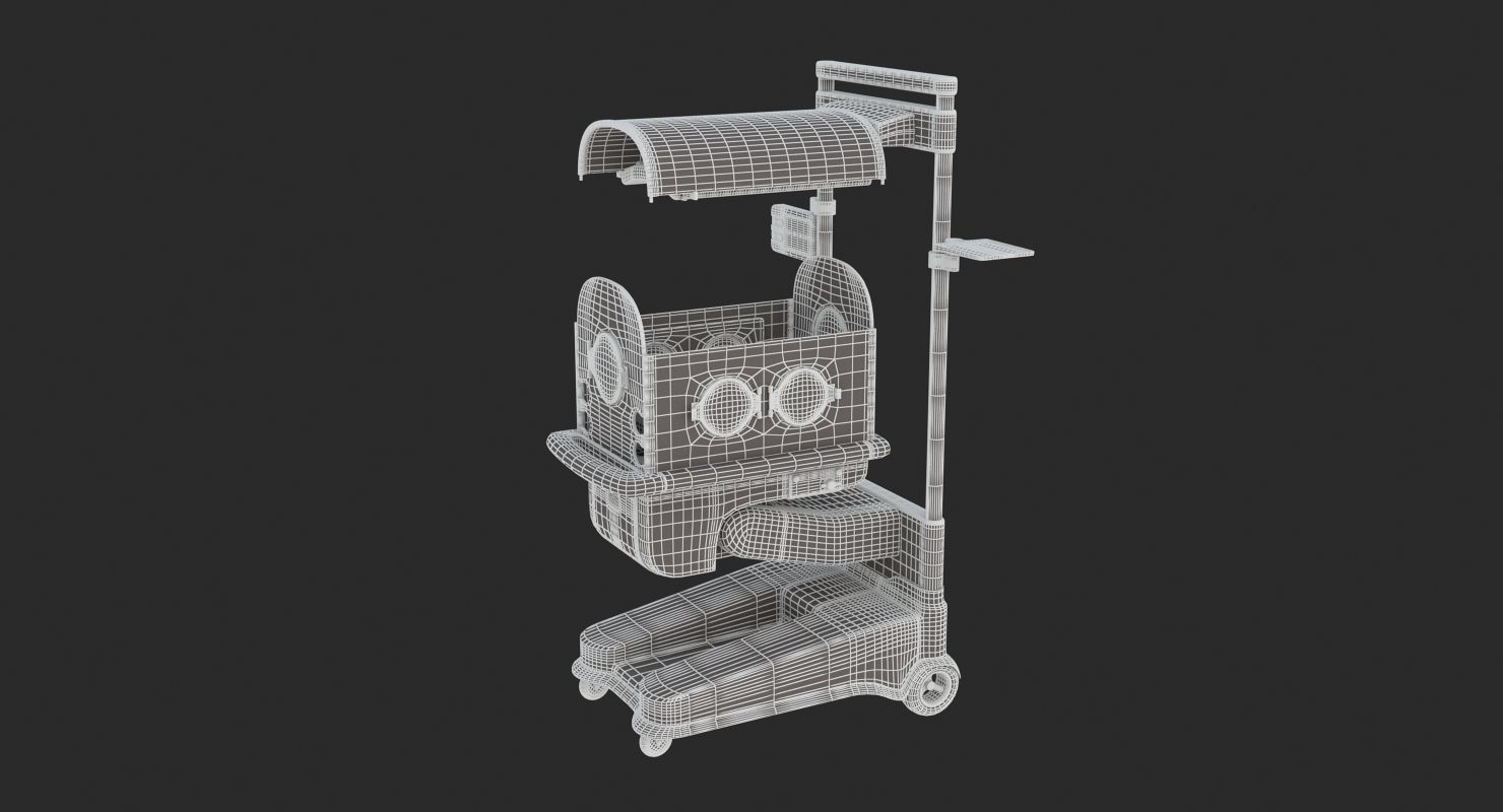 Medical - Infant Incubator 3D model_5