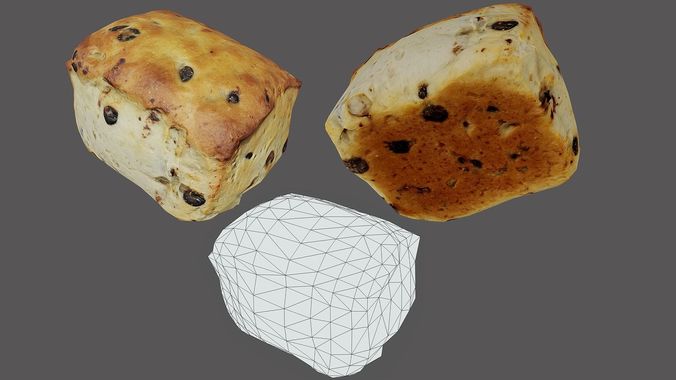 Scone 01 - Low Poly - Photogrammetry Low-poly 3D model