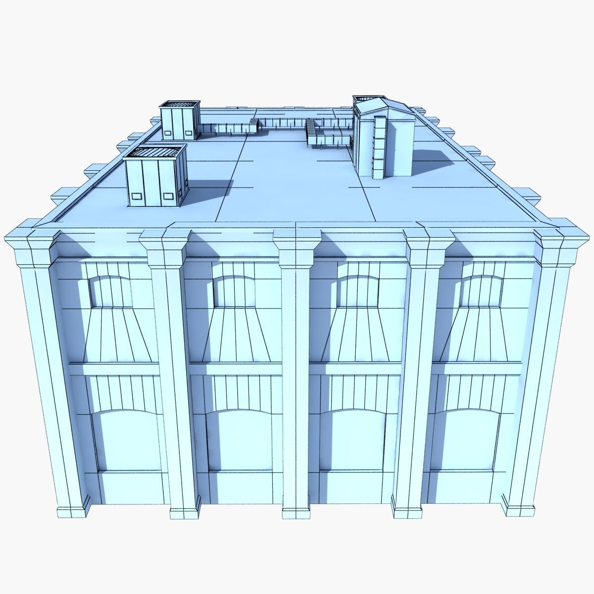 Old Factory Low Poly 127 3D model_9