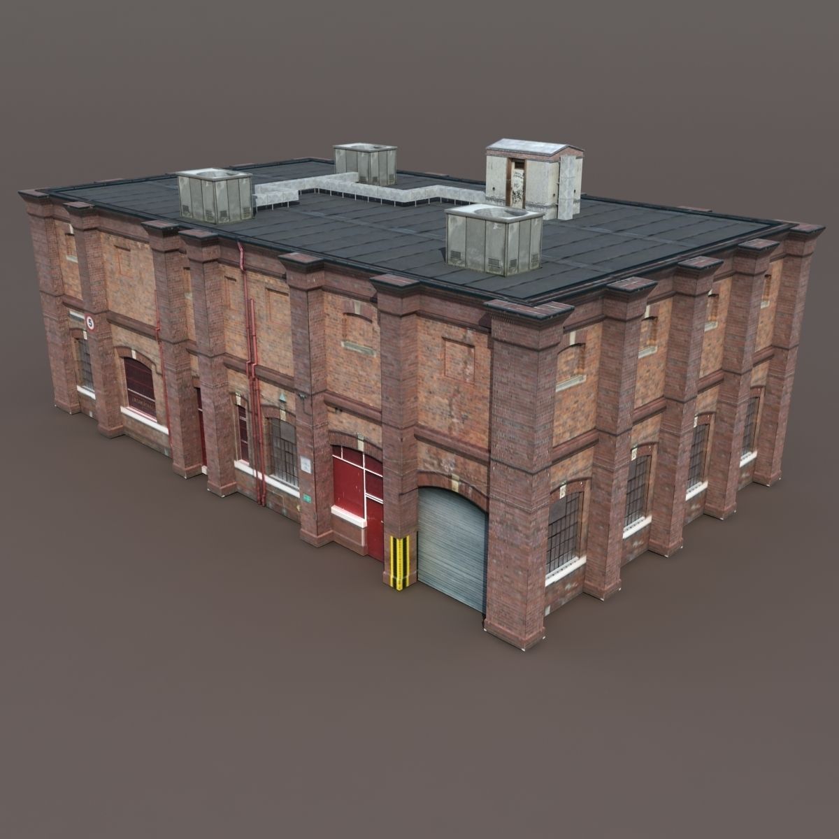 Old Factory Low Poly 127 3D model_3