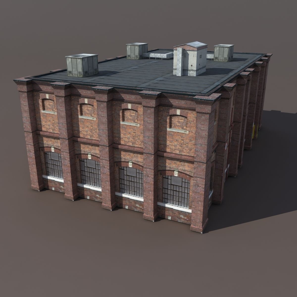 Old Factory Low Poly 127 3D model_4