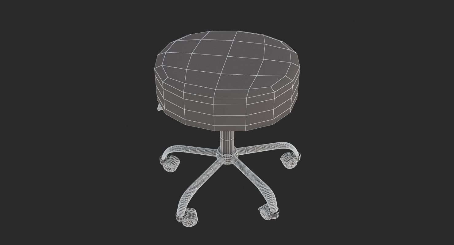 Medical - Doctor Stool 3D model_5