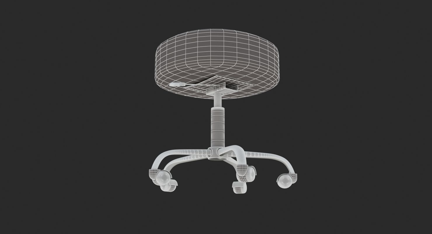 Medical - Doctor Stool 3D model_8