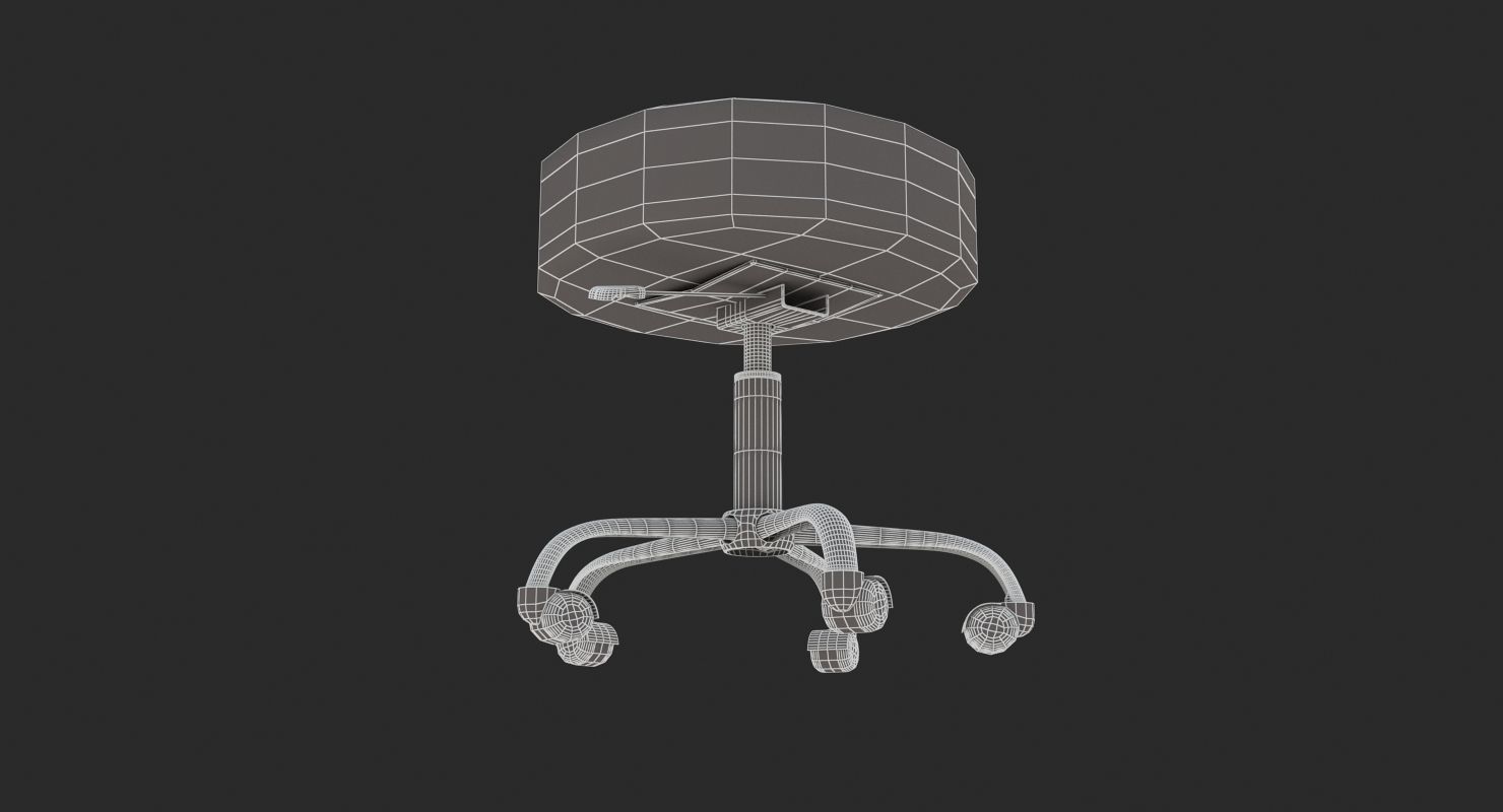 Medical - Doctor Stool 3D model_7
