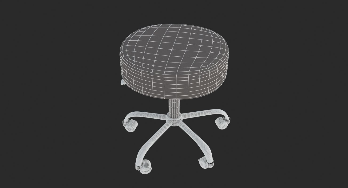 Medical - Doctor Stool 3D model_6