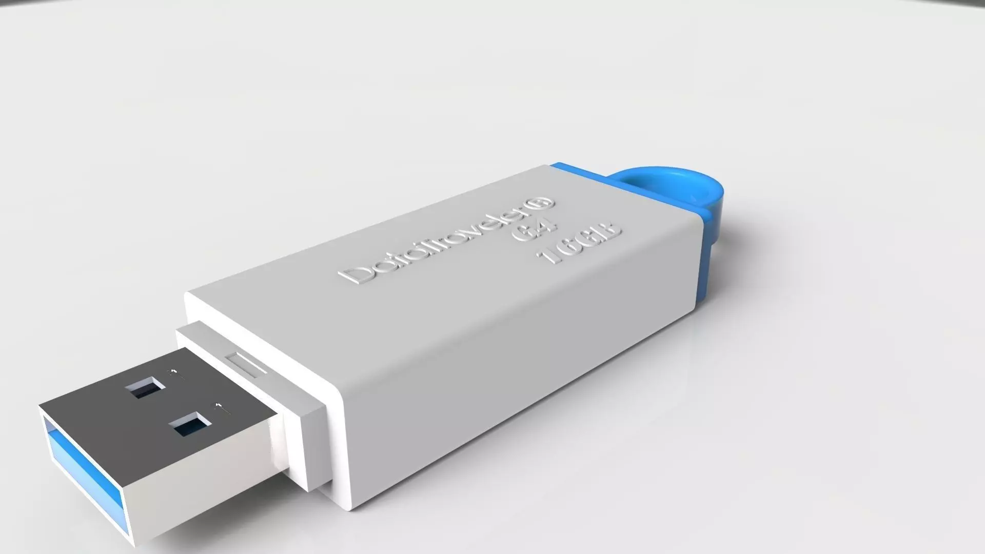 USB stick 3D model_0