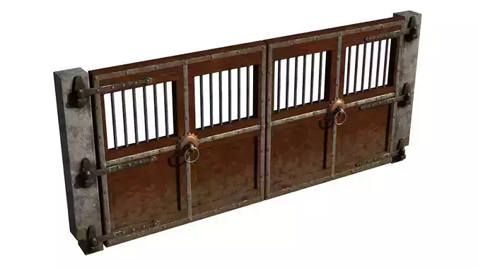 Arena - Dungeon Door Low-poly 3D model