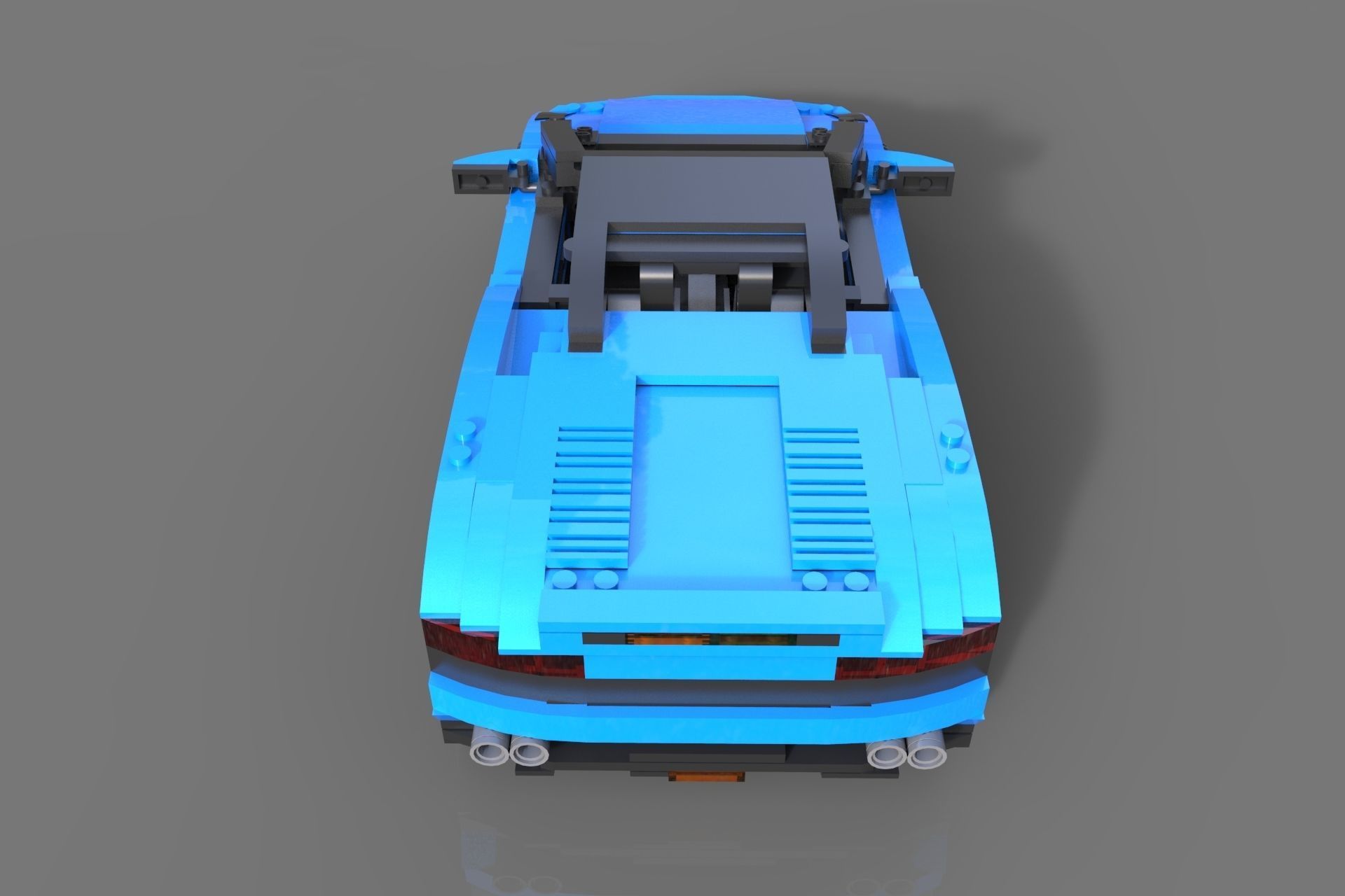 Lego Sport Car 3D model_4