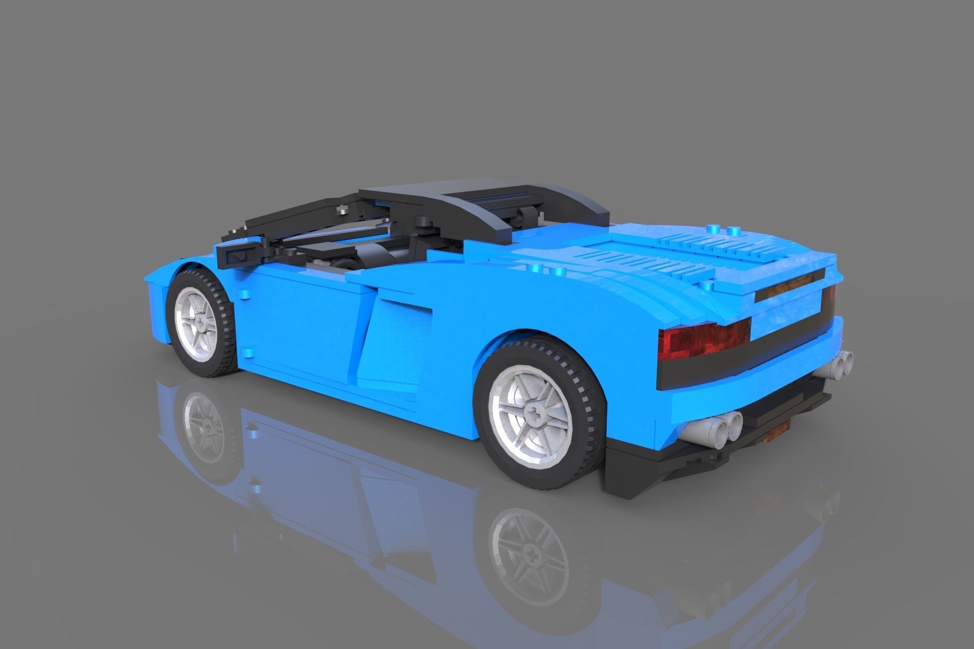 Lego Sport Car 3D model_1