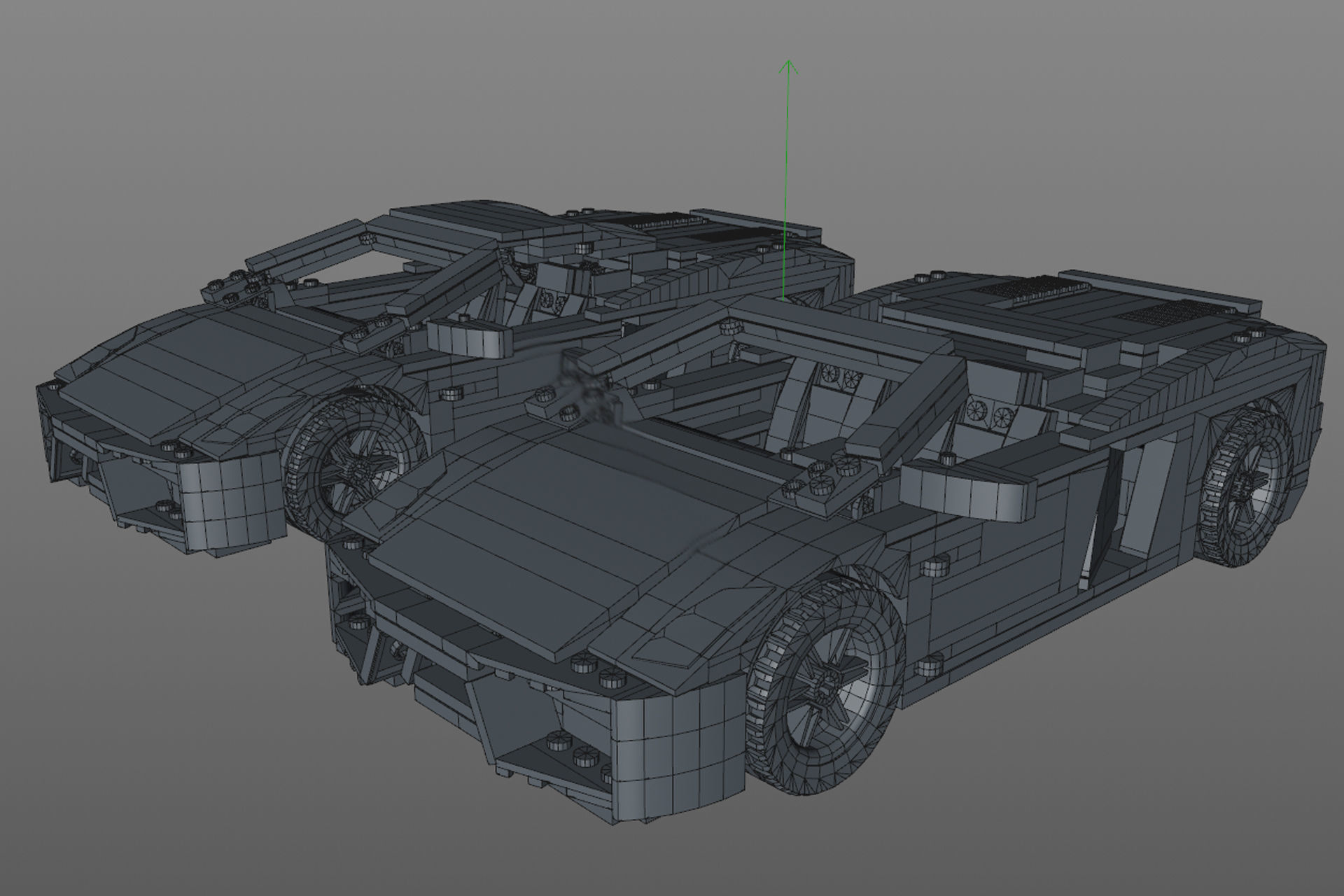 Lego Sport Car 3D model_12