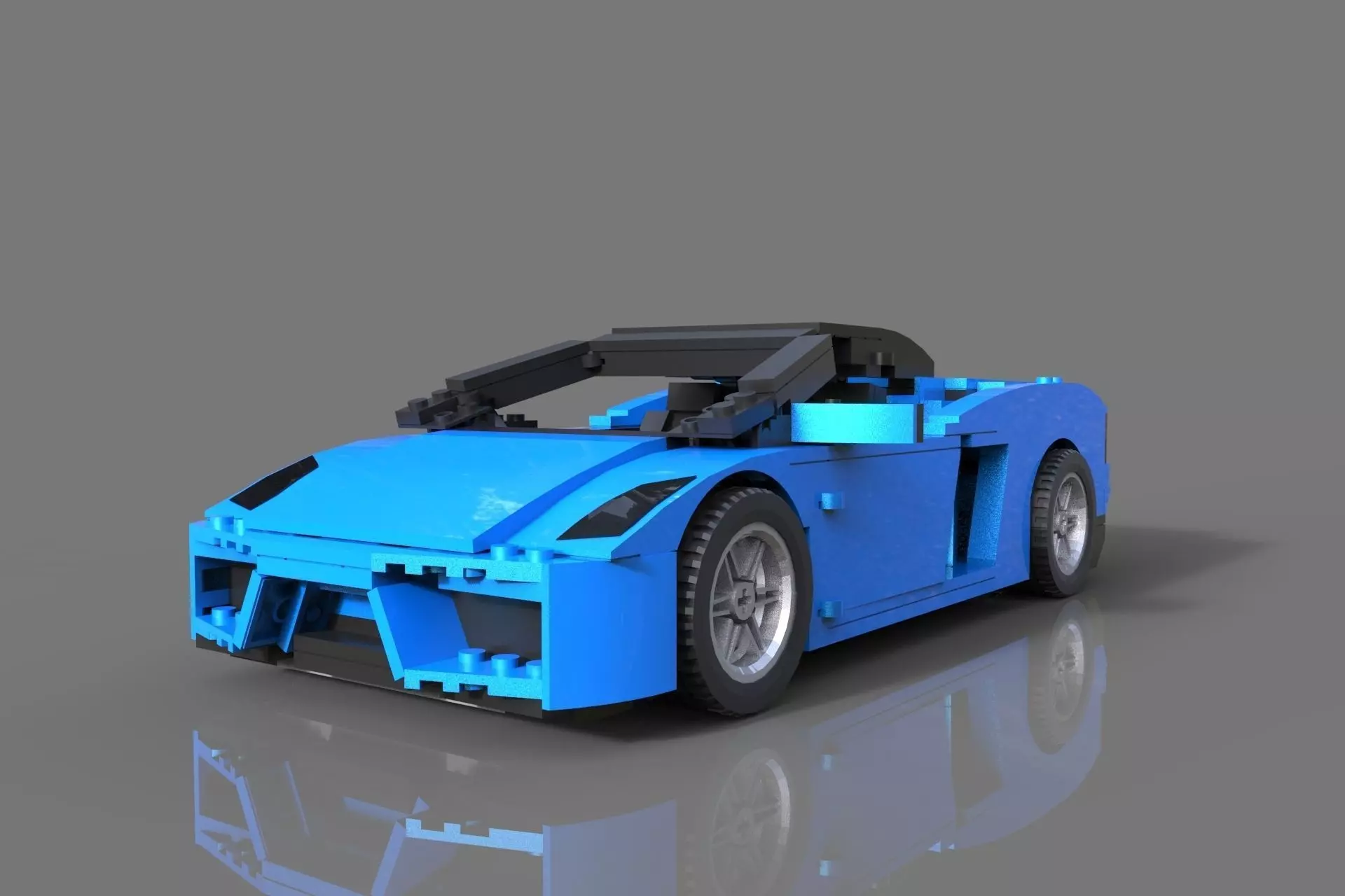 Lego Sport Car 3D model_0
