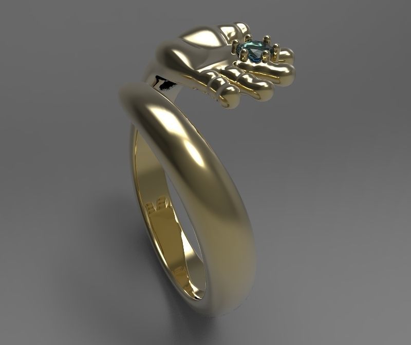 Baby  Hand 3D print model_1