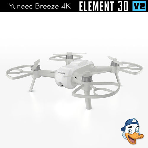 Yuneec Breeze 4K for Element 3D 3D model