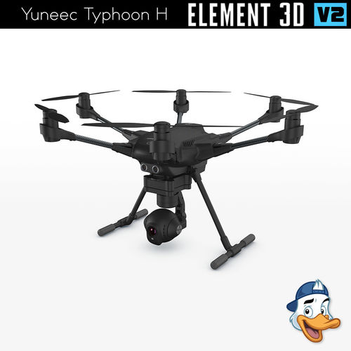 Yuneec Typhoon H for Element 3D 3D model